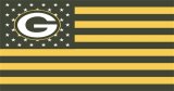 Green Bay Packers Flag001 logo Print Decal
