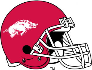 Arkansas Razorbacks 2001-2013 Helmet Logo Print Decal