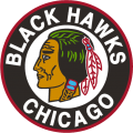 Chicago Blackhawks 1941 42-1954 55 Primary Logo Iron On Transfer