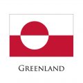 Greenland flag logo Iron On Transfer