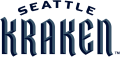 Seattle Kraken 2021 22-Pres Wordmark Logo 01 Print Decal