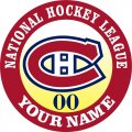 Montreal Canadiens Customized Logo Iron On Transfer