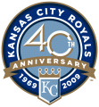 Kansas City Royals 2009 Anniversary Logo Iron On Transfer