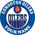 Edmonton Oilers Customized Logo Print Decal