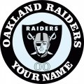Oakland Raiders Customized Logo Iron On Transfer