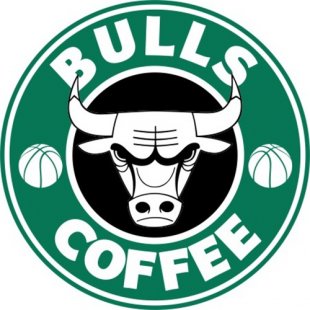 Chicago Bulls Starbucks Coffee Logo Print Decal