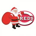 Cincinnati Reds Santa Claus Logo Iron On Transfer