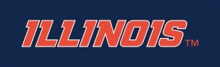 Illinois Fighting Illini 2014-Pres Wordmark Logo 07 Print Decal