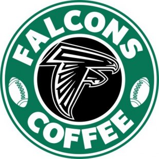 Atlanta Falcons starbucks coffee logo Print Decal