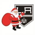 Los Angeles Kings Santa Claus Logo Iron On Transfer