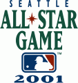 MLB All-Star Game 2001 Wordmark Logo Iron On Transfer