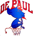 DePaul Blue Demons 1979-1998 Alternate Logo 03 Iron On Transfer
