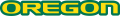 Oregon Ducks 1999-Pres Wordmark Logo 02 Print Decal