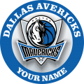 Dallas Mavericks Customized Logo Print Decal