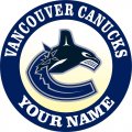 Vancouver Canucks Customized Logo Iron On Transfer