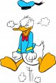 Donald Duck Logo 47 Iron On Transfer