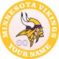 Minnesota Vikings Customized Logo Iron On Transfer