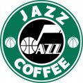 Utah Jazz Starbucks Coffee Logo Print Decal