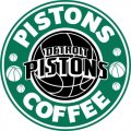 Detroit Pistons Starbucks Coffee Logo Print Decal