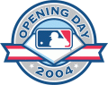 MLB Opening Day 2004 Logo Iron On Transfer