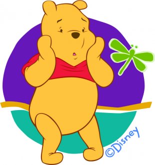 Disney Pooh Logo 09 Print Decal