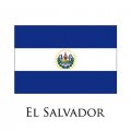 El Salvador flag logo Iron On Transfer