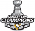 Pittsburgh Penguins 2015 16 Champion Logo Iron On Transfer