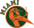 Miami Hurricanes 1949-1965 Alternate Logo 01 Print Decal