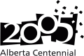 Edmonton Eskimos 2005 Anniversary Logo Print Decal