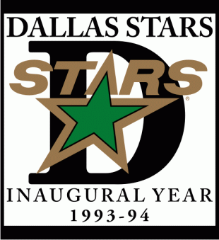 Dallas Stars 1993 94 Anniversary Logo Print Decal