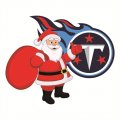 Tennessee Titans Santa Claus Logo Print Decal