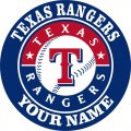 Texas Rangers Customized Logo Print Decal