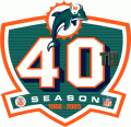 Miami Dolphins 2005 Anniversary Logo Iron On Transfer