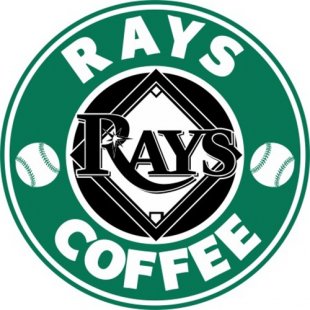 Tampa Bay Rays Starbucks Coffee Logo Iron On Transfer