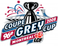 Grey Cup 2008 Primary Logo Print Decal