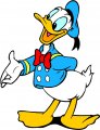 Donald Duck Logo 40 Iron On Transfer