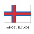 Faroe Islands flag logo Iron On Transfer