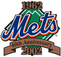 New York Mets 2002 Anniversary Logo Print Decal