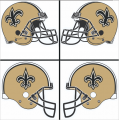 New Orleans Saints Helmet Logo Iron On Transfer