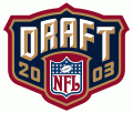 NFL Draft 2003 01 Logo Iron On Transfer