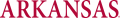 Arkansas Razorbacks 1980-2000 Wordmark Logo 03 Iron On Transfer