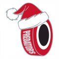 Carolina Hurricanes Hockey ball Christmas hat logo Print Decal