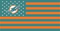 Miami Dolphins Flag001 logo Print Decal