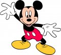 Mickey Mouse Logo 16 Print Decal