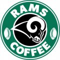 Los Angeles Rams starbucks coffee logo Iron On Transfer