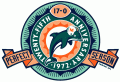 Miami Dolphins 1997 Anniversary Logo Iron On Transfer