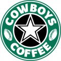 Dallas Cowboys starbucks coffee logo Print Decal