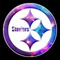 Galaxy Pittsburgh Steelers Logo Iron On Transfer