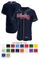 Atlanta Braves Custom Letter and Number Kits for Alternate Jersey 02 Twill Material