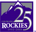 Colorado Rockies 2018 Anniversary Logo Print Decal